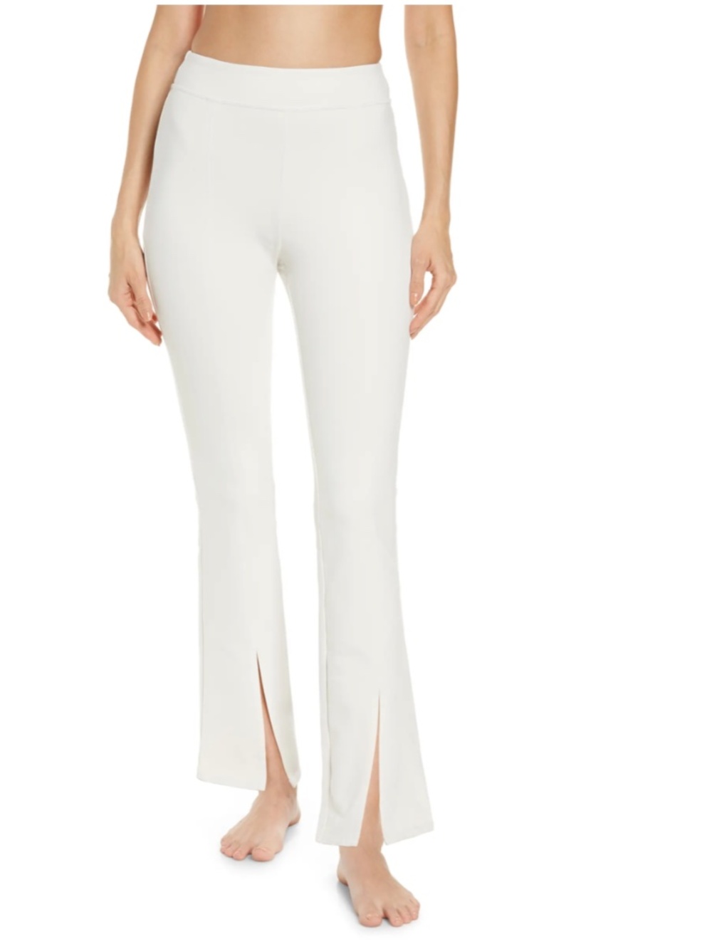 NWT ALO AIRBRUSH HIGH-WAIST FLUTTER LEGGING - XS IVORY